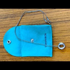 Authentic Tiffany & Co Silver Circle Necklace!